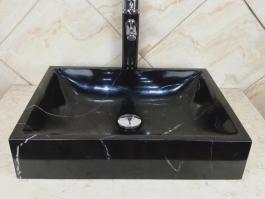 Nero Marquina quadrate wash basin