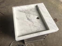 Calacatta White marble basin