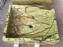 Rain Forest Green marble wash basin