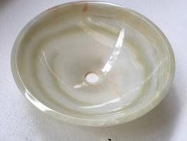 White onyx round luruxy wash basin