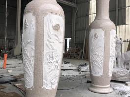 Pink Granite big vase