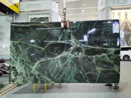 Green quartzite slab