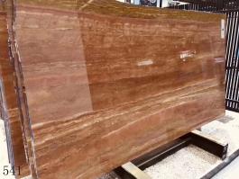Red Travertine slab